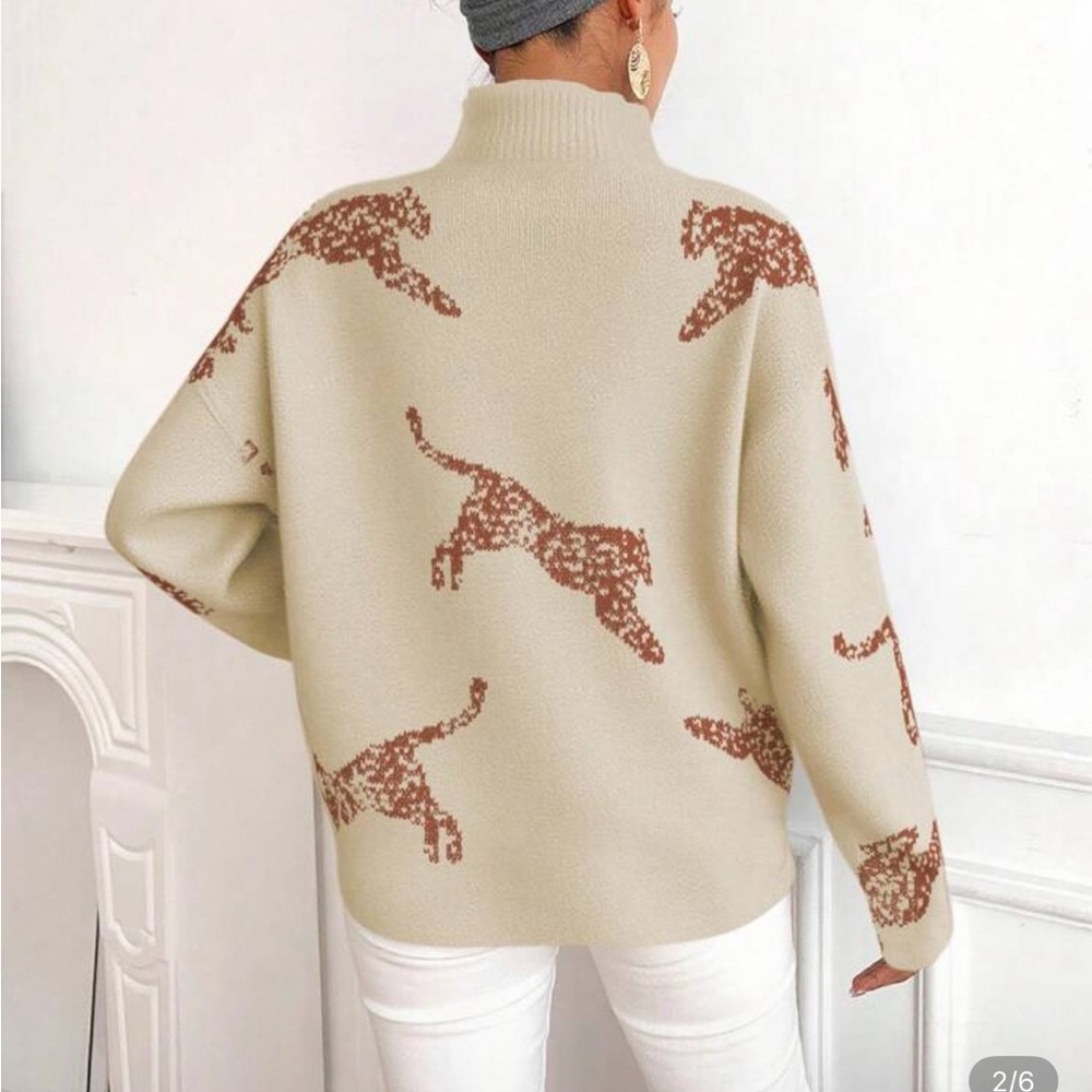 SHEIN cheetah sweater - Picture 5 of 6